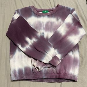Dip Purple Tye-Dye Crew Neck